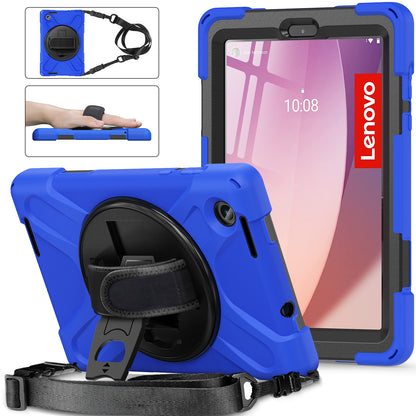 Pirate King Lenovo Tab M8 (2023) Case 360 Rotating Stand Shoulder Strap