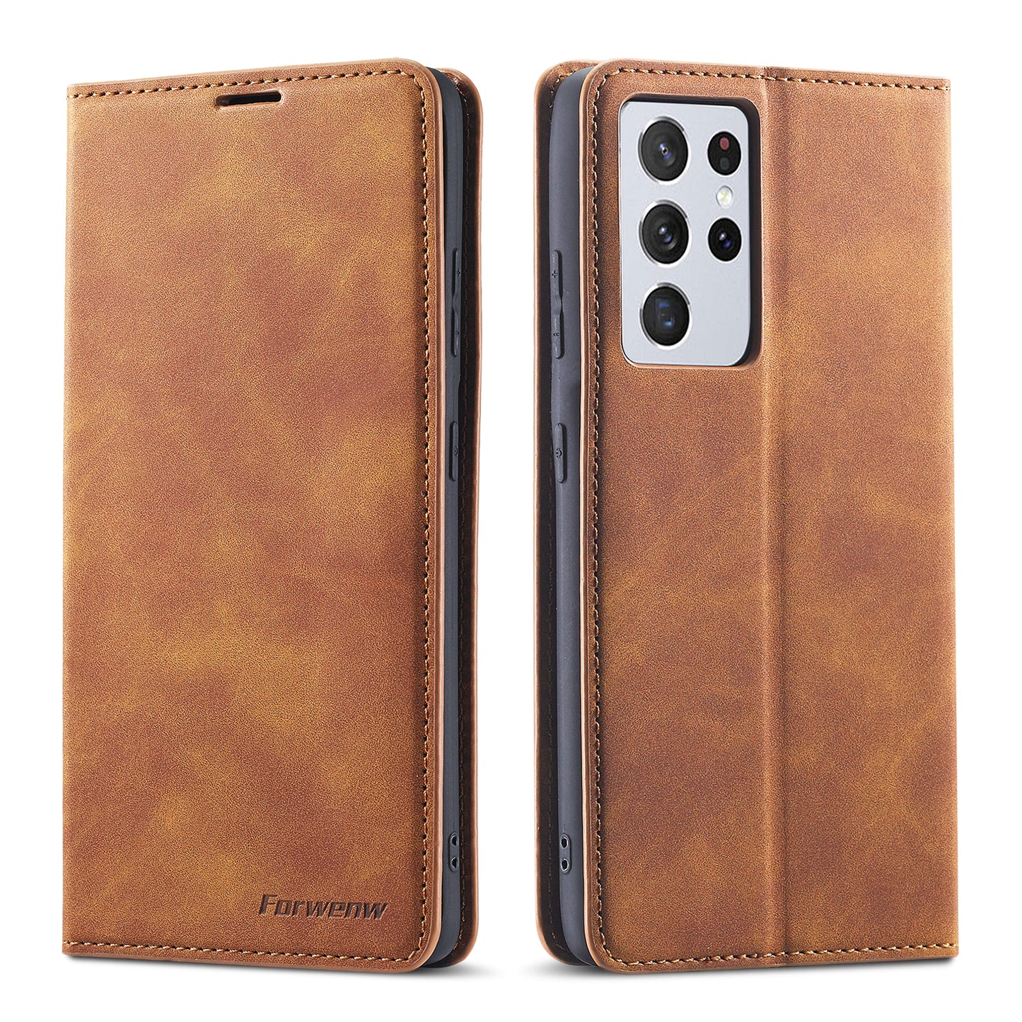 New Slim Galaxy S21 Ultra Leather Case Book Stand Wallet Magnetic