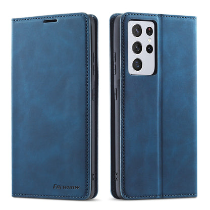 New Slim Galaxy S21+ Leather Case Book Stand Wallet Magnetic