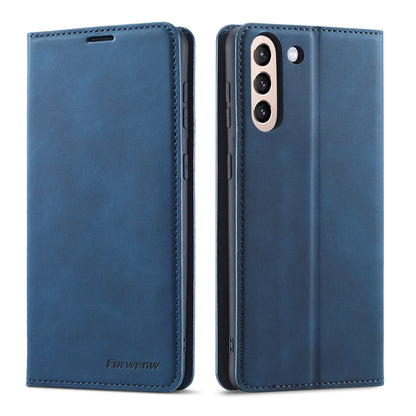 New Slim Galaxy S21 FE Leather Case Book Stand Wallet Magnetic