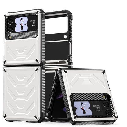 Mech King Galaxy Z Flip3 Case Full-Body Rugged Protection Mul-angele Kicktand