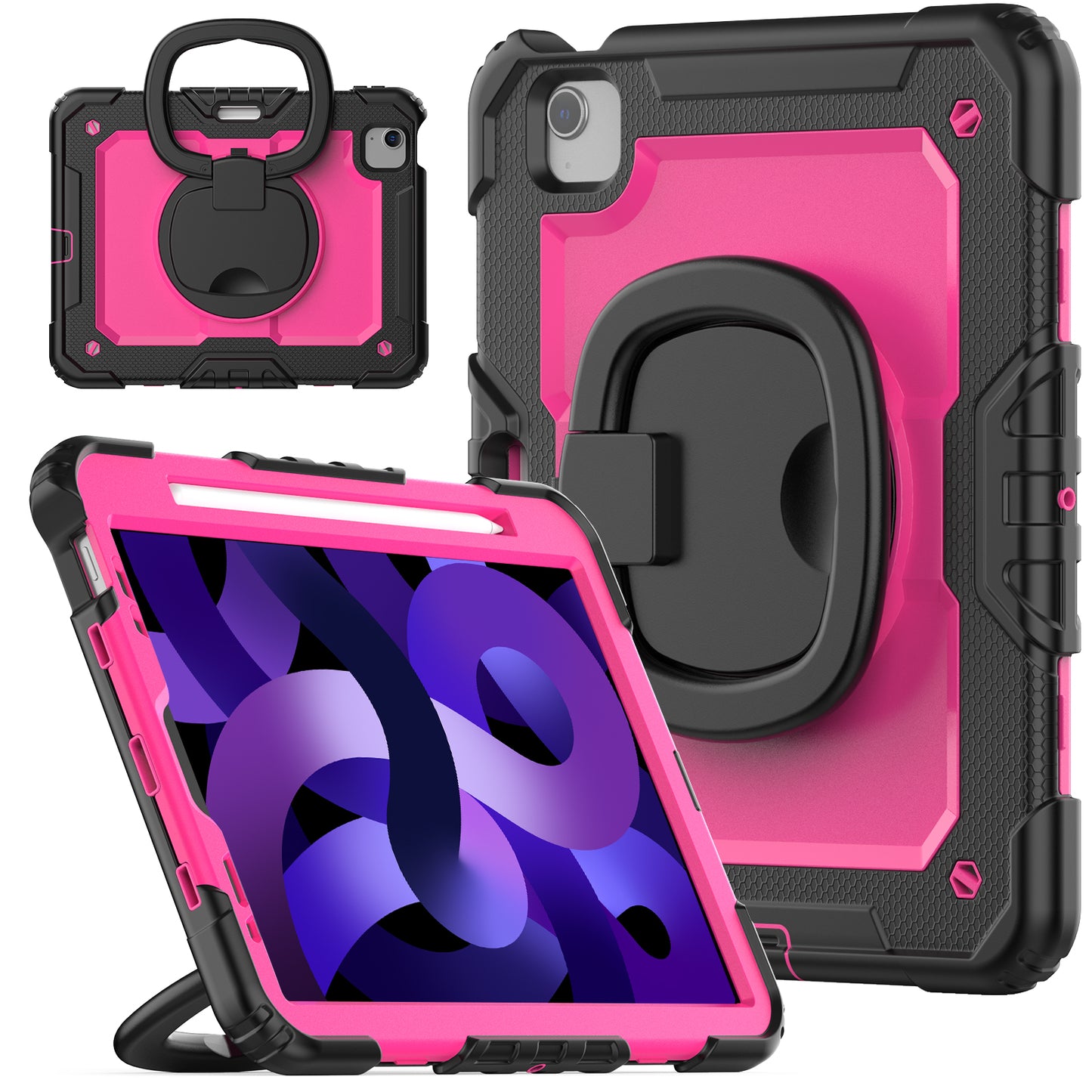 Tough Hook iPad Air 4 Shockproof Case Rotatable Folding Handle Grip