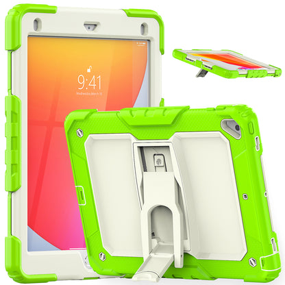 Kickstand iPad 6 Shockproof Case Built-in Screen Protector Shoulder Strap Detachable