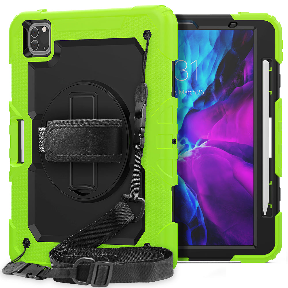 Tough Strap iPad Air 4 Shockproof Case Multi-functional Built-in Screen Protector