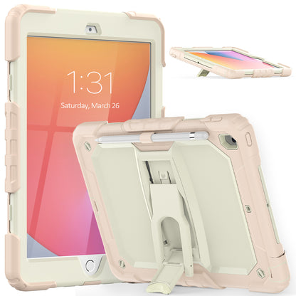 Kickstand iPad 8 Shockproof Case Built-in Screen Protector Shoulder Strap Detachable