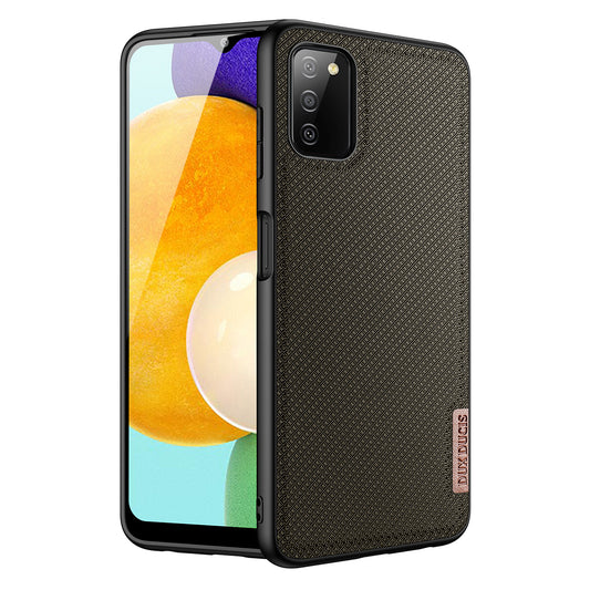 Fino Leather Samsung Galaxy A03 Core Cover Exquisite Workmanship Woven