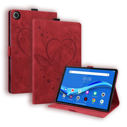 Love Butterfly Lenovo Tab M10 FHD Plus (2020) Grils Leather Case Embossing