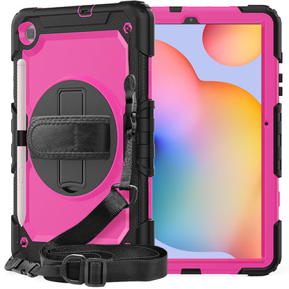 Tough Strap Galaxy Tab S6 Lite Shockproof Case Multi-functional Built-in Screen Protector