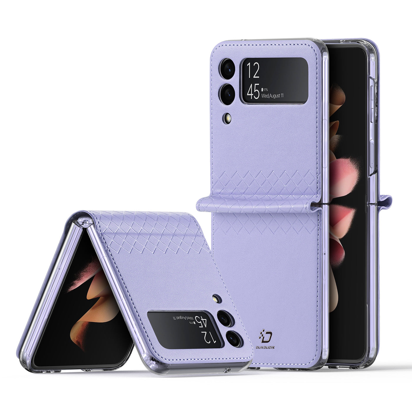 Bril Sleek Galaxy Z Flip3 Leather Case Sleek Slim Hinge Protection