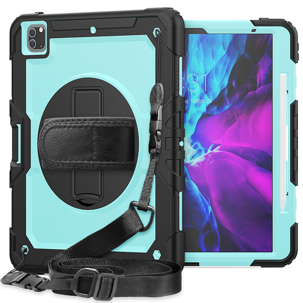 Tough Strap iPad Pro 12.9 2018 Shockproof Case Multi-functional Built-in Screen Protector