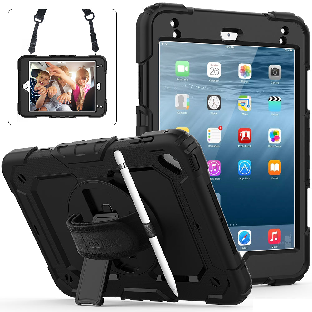 Tough Strap iPad Mini 5 Shockproof Case Multi-functional Built-in Screen Protector