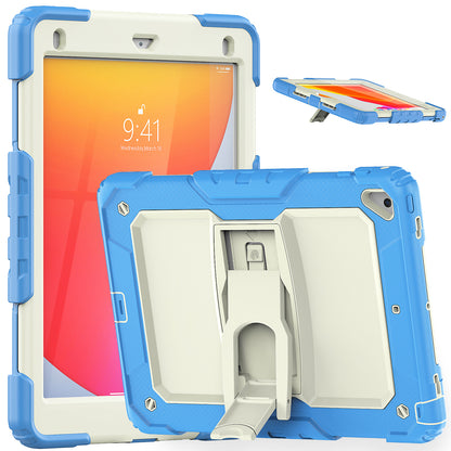 Kickstand iPad 6 Shockproof Case Built-in Screen Protector Shoulder Strap Detachable