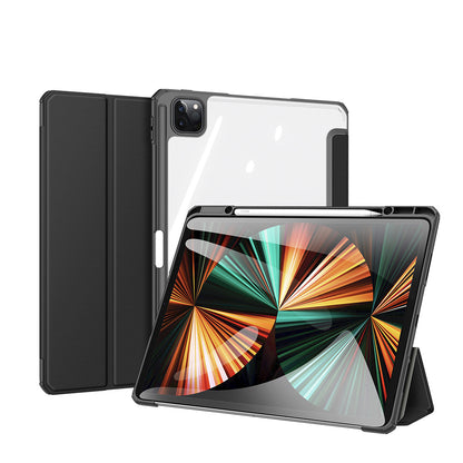 Toby Smart Apple iPad Pro 12.9 (2022) Leather Case Crystal PC Smart Slim Magntic