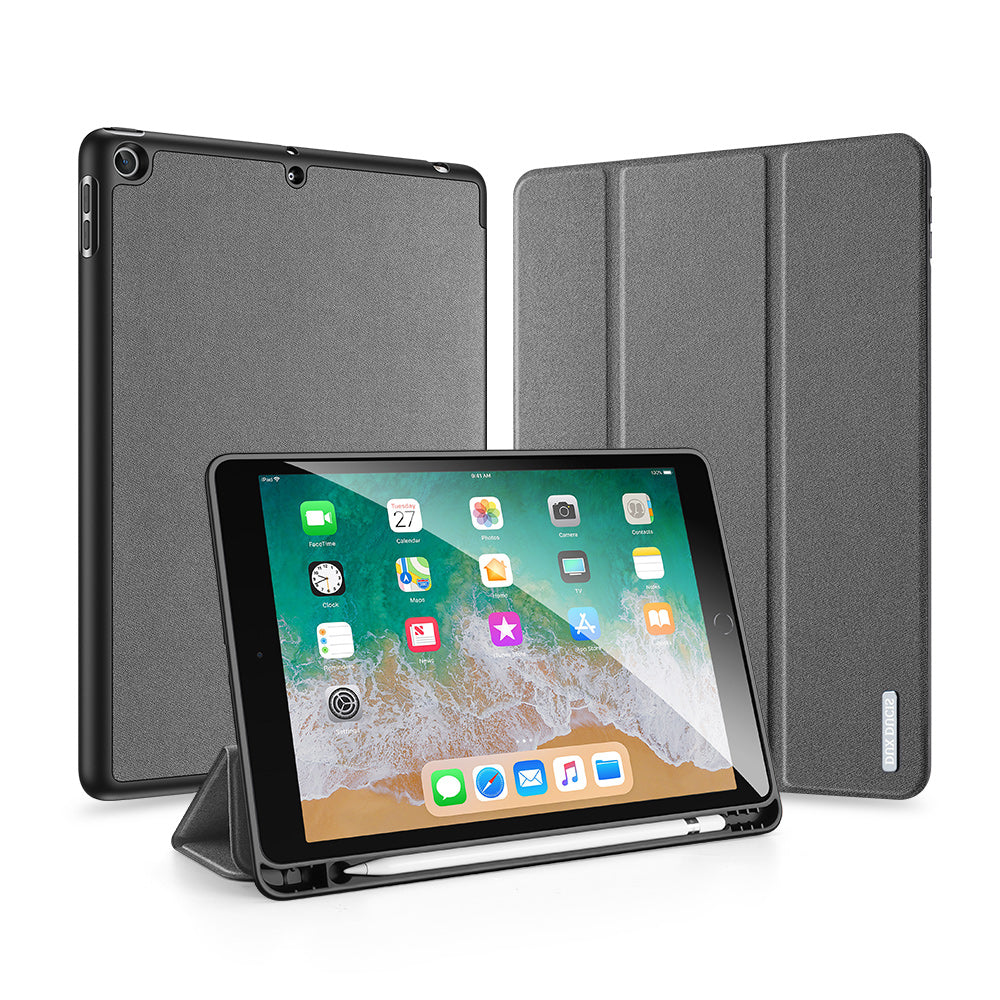 Domo Flip Apple iPad 5 Leather Case Smart Magnetic Tri-fold Stand