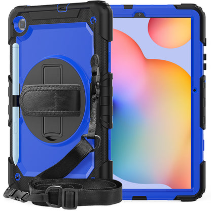 Tough Strap Galaxy Tab S6 Lite Shockproof Case Multi-functional Built-in Screen Protector