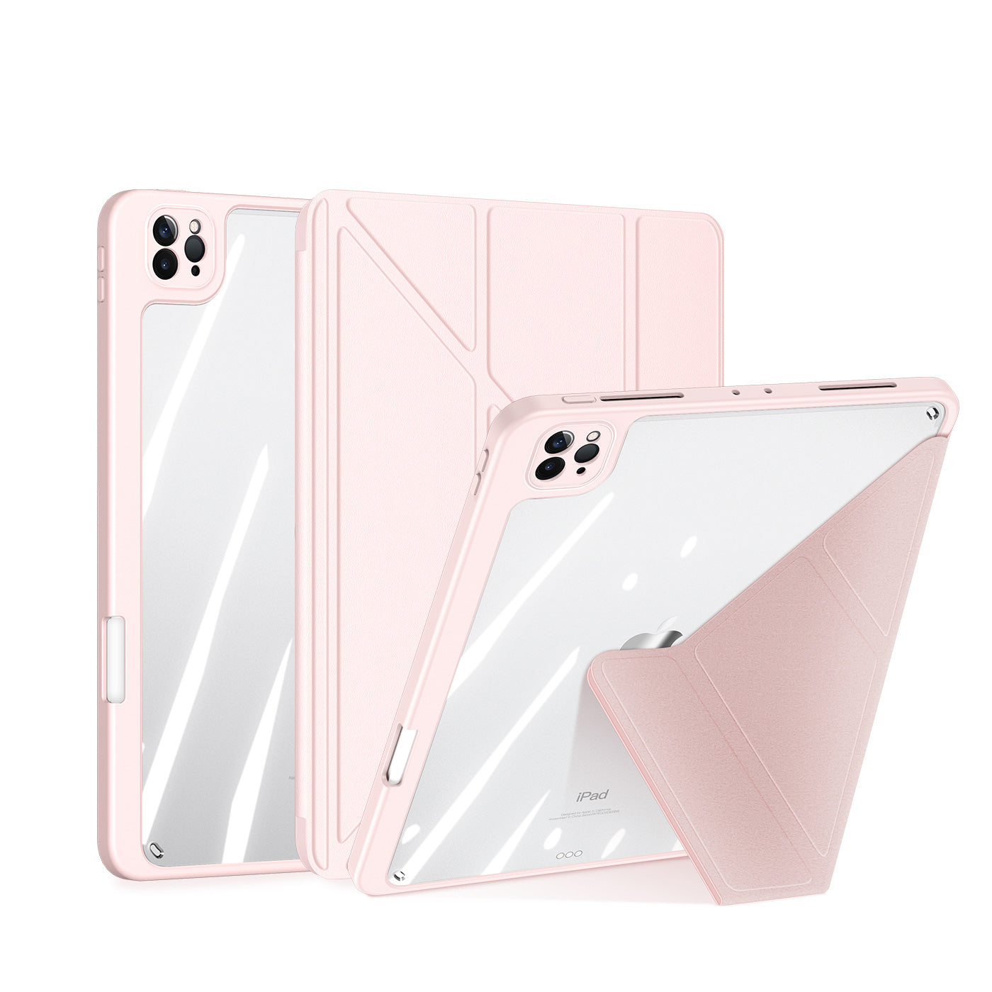 Magic Portrail Apple iPad Pro 12.9 (2021) Leather Case Detachable Clear Mutiple