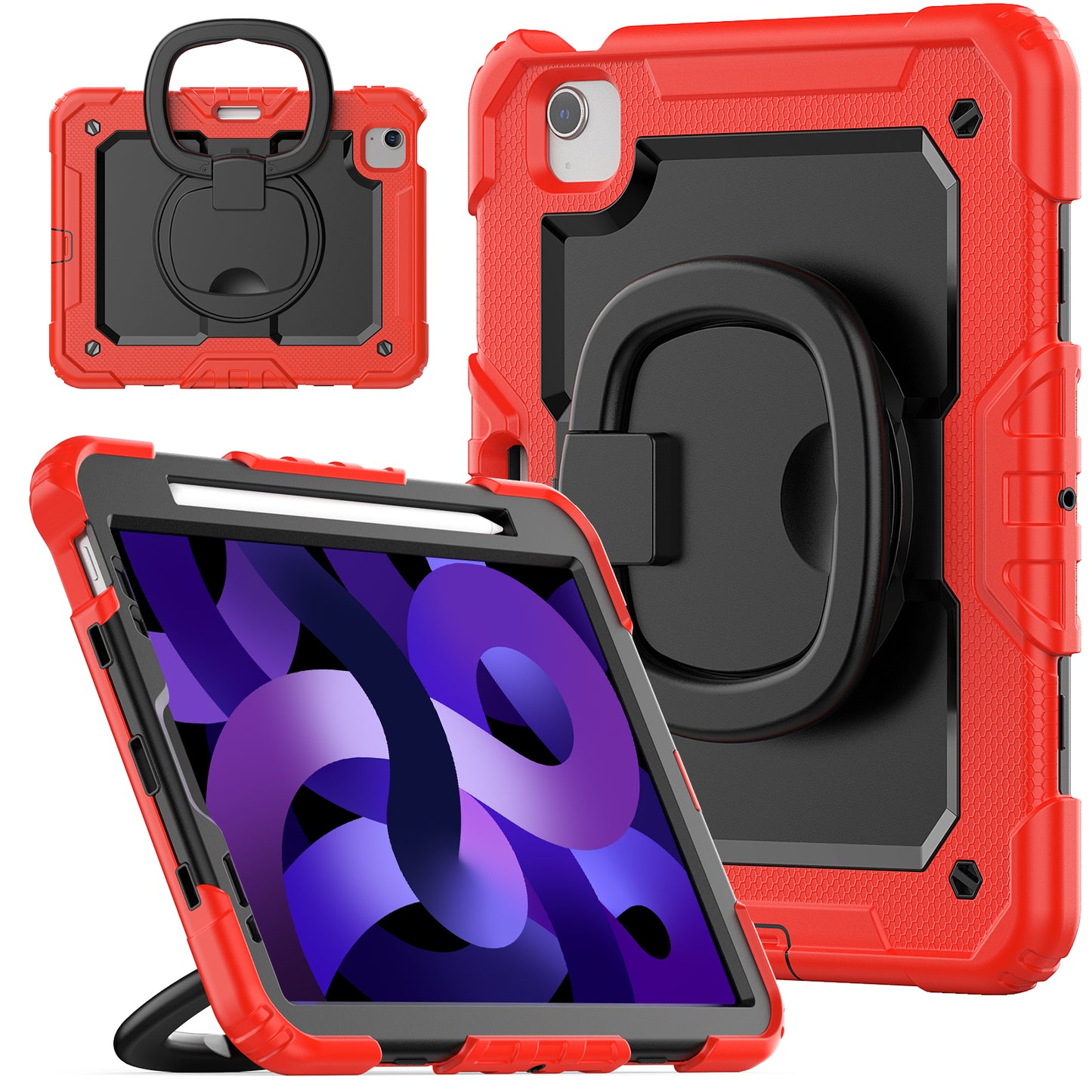 Tough Hook iPad Air 4 Shockproof Case Rotatable Folding Handle Grip