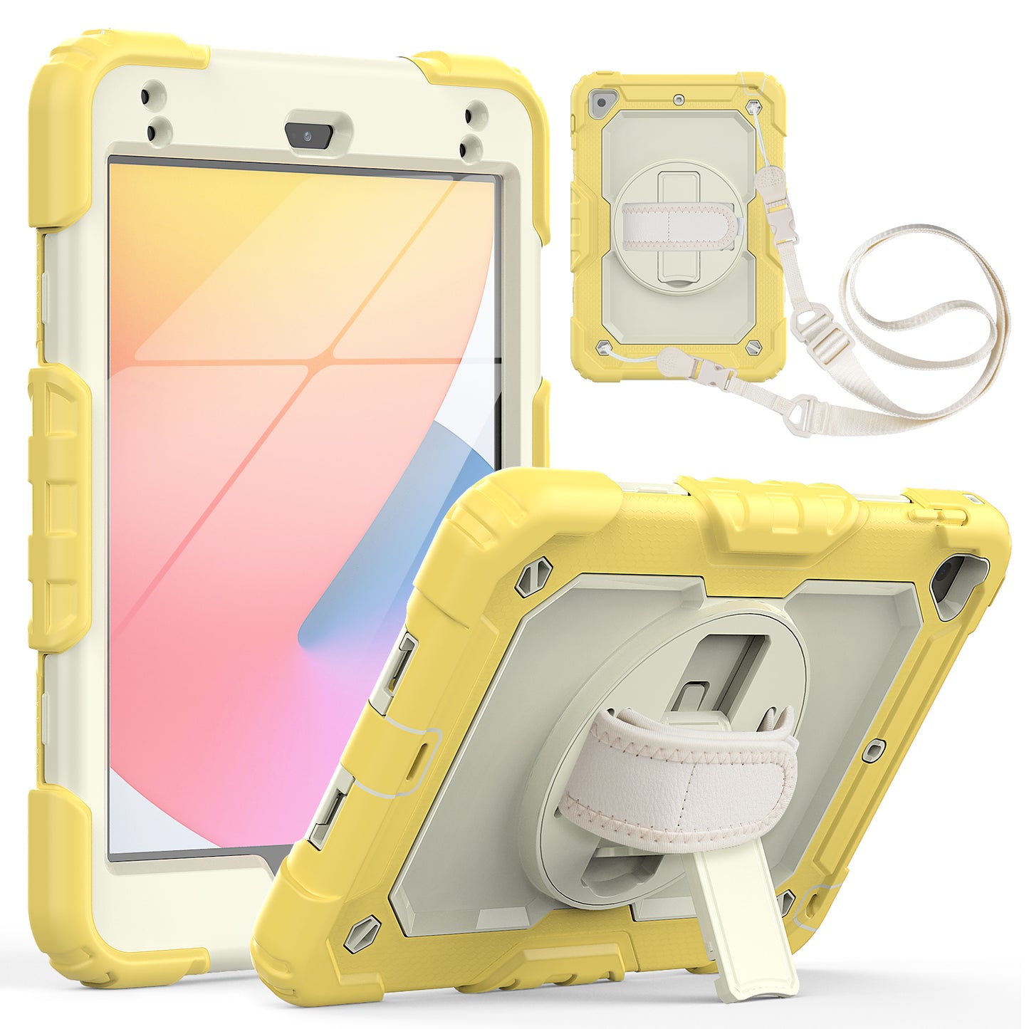 Tough Strap iPad Mini 5 Shockproof Case Multi-functional Built-in Screen Protector