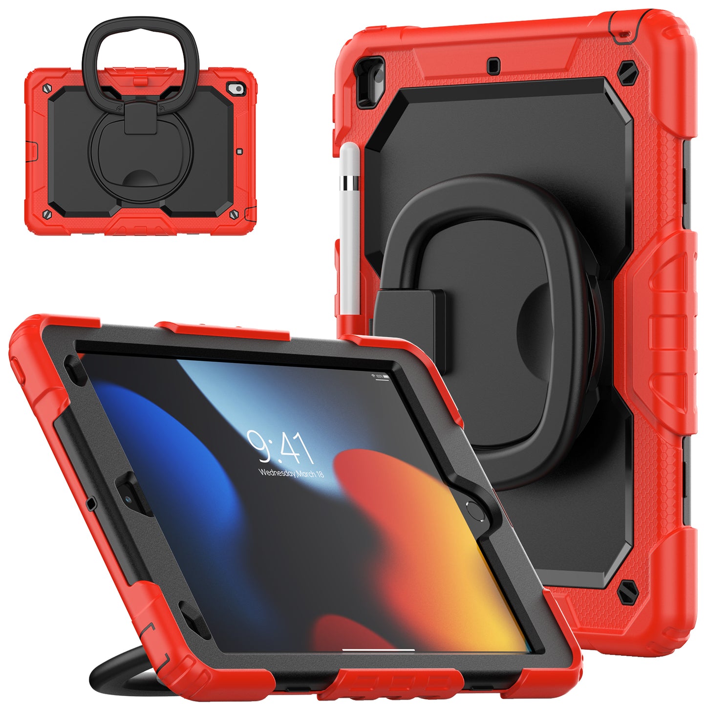 Tough Hook iPad Air 3 Shockproof Case Rotatable Folding Handle Grip