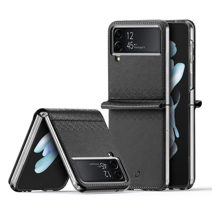 Bril Sleek Galaxy Z Flip4 Leather Case Sleek Slim Hinge Protection