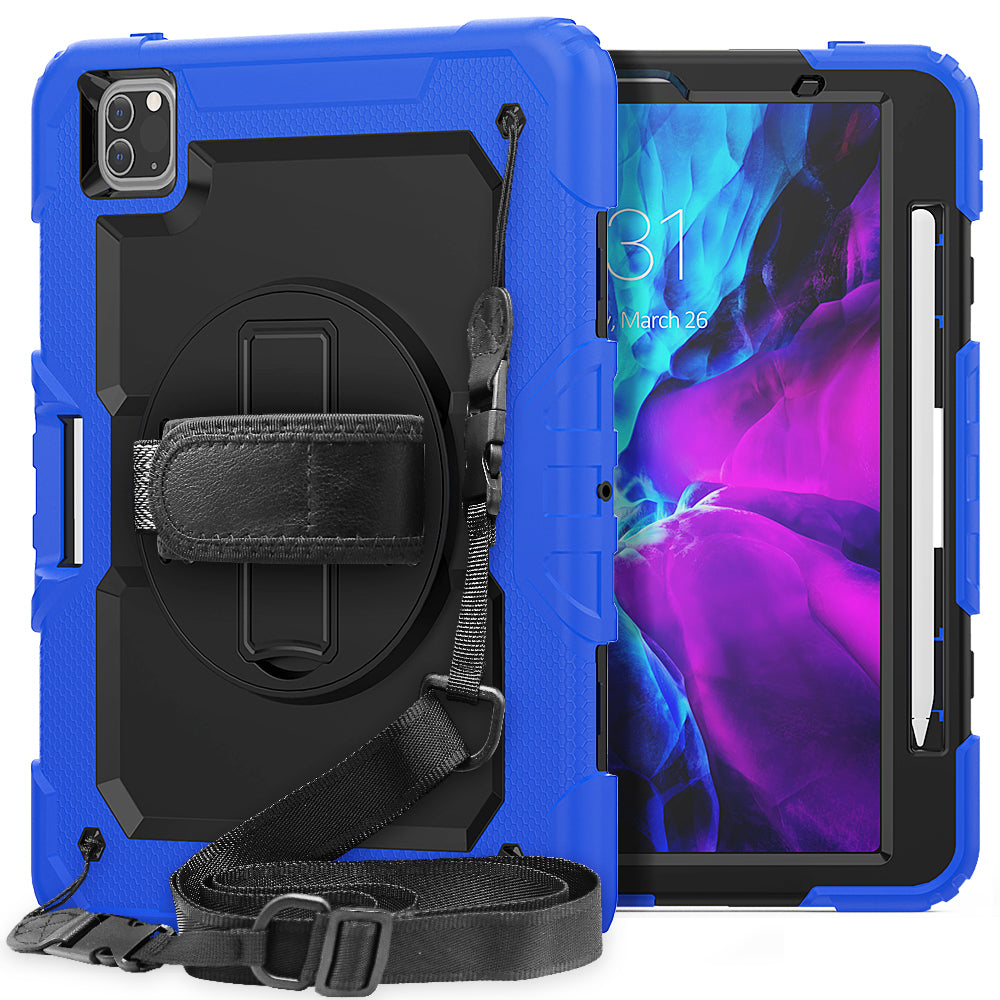 Tough Strap iPad Air 4 Shockproof Case Multi-functional Built-in Screen Protector