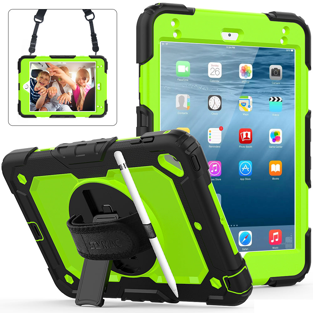 Tough Strap iPad Mini 5 Shockproof Case Multi-functional Built-in Screen Protector