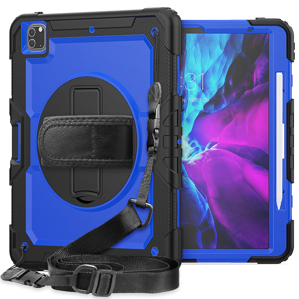 Tough Strap iPad Pro 12.9 2018 Shockproof Case Multi-functional Built-in Screen Protector