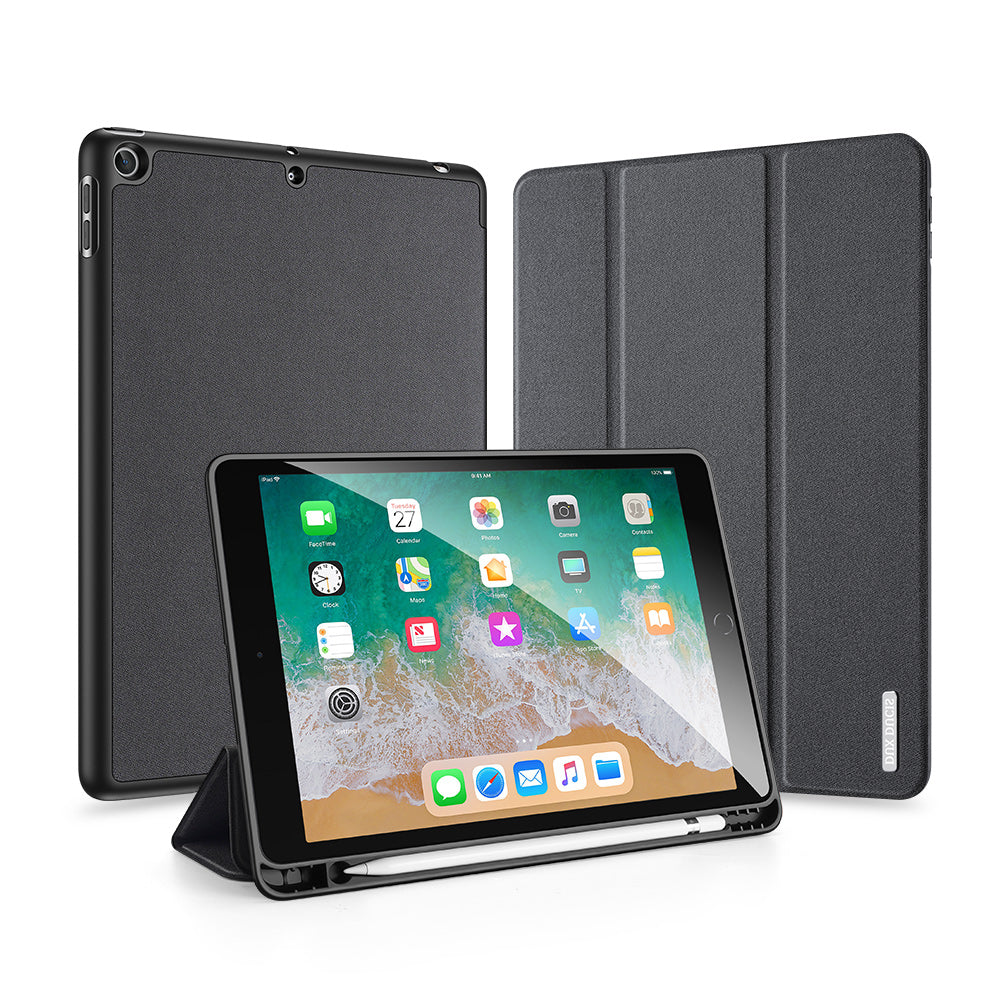 Domo Flip Apple iPad 5 Leather Case Smart Magnetic Tri-fold Stand