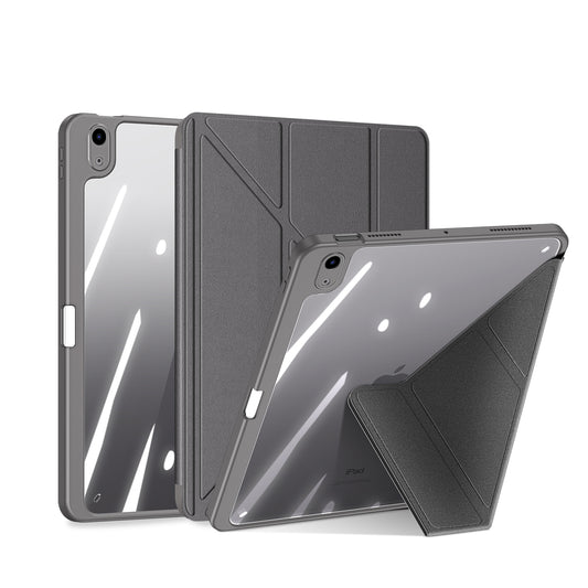 Magic Portrail Apple iPad Air 5 Leather Case Detachable Back Soft TPU Clear Mutiple Stand