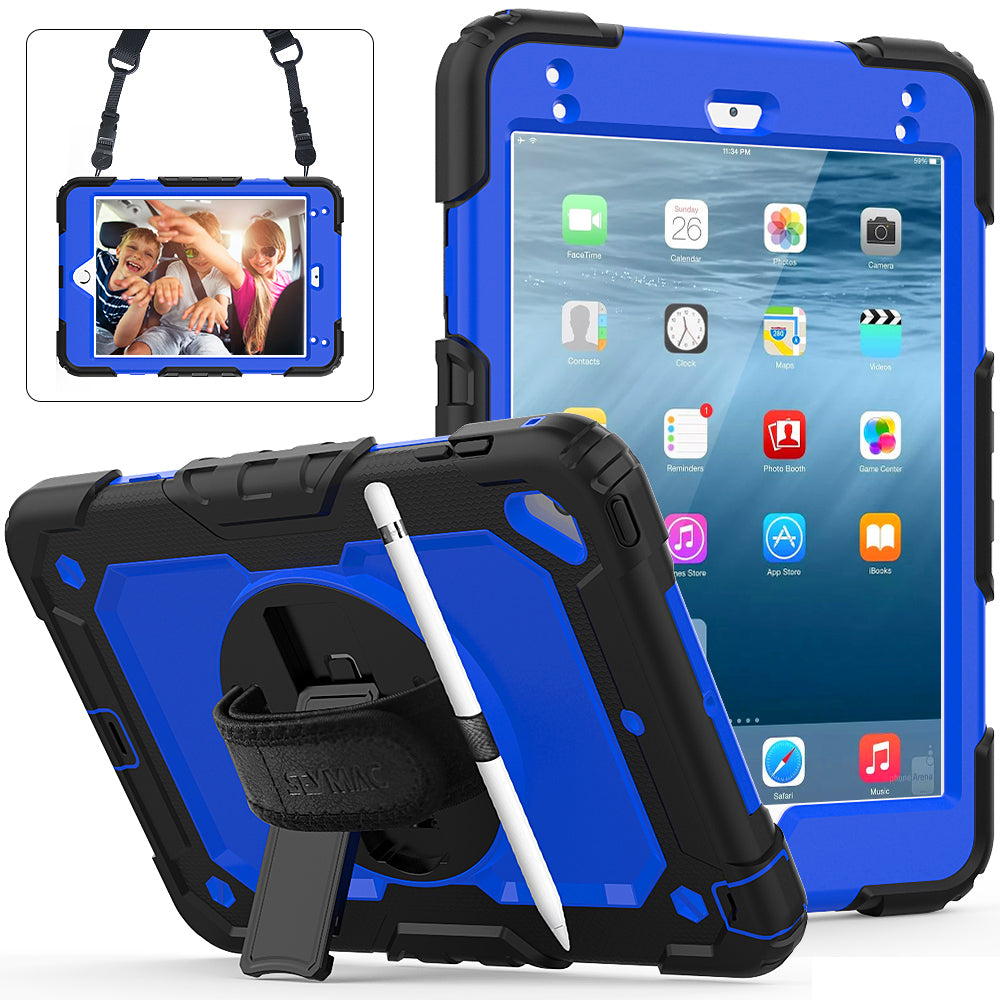 Tough Strap iPad Mini 5 Shockproof Case Multi-functional Built-in Screen Protector