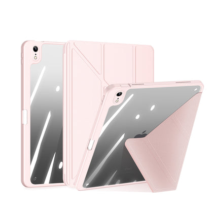 Magic Portrail Apple iPad 9 Leather Case Detachable Back Soft TPU Clear Mutiple Stand