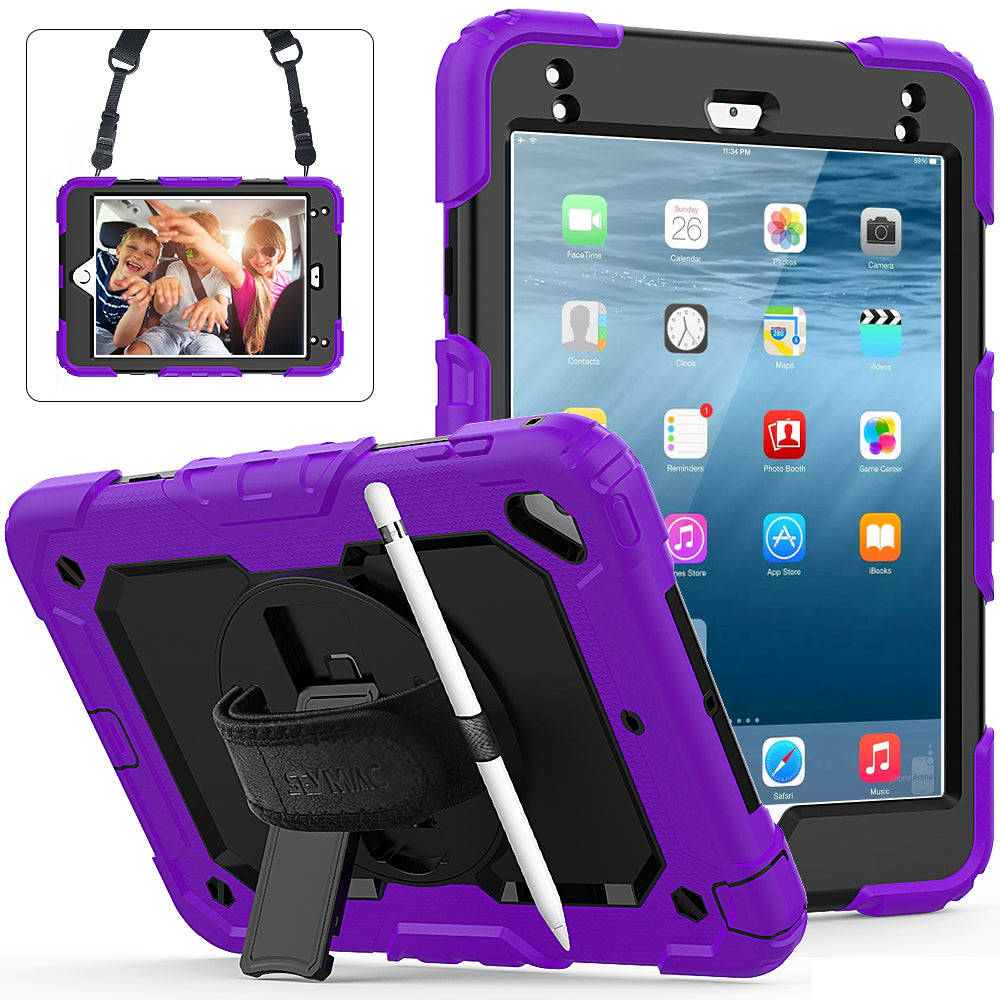 Tough Strap iPad Mini 5 Shockproof Case Multi-functional Built-in Screen Protector