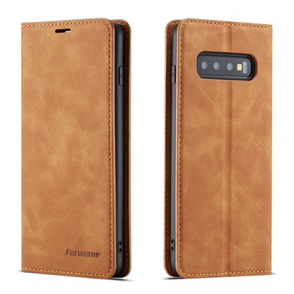 New Slim Galaxy S10 5G Leather Case Book Stand Wallet Magnetic