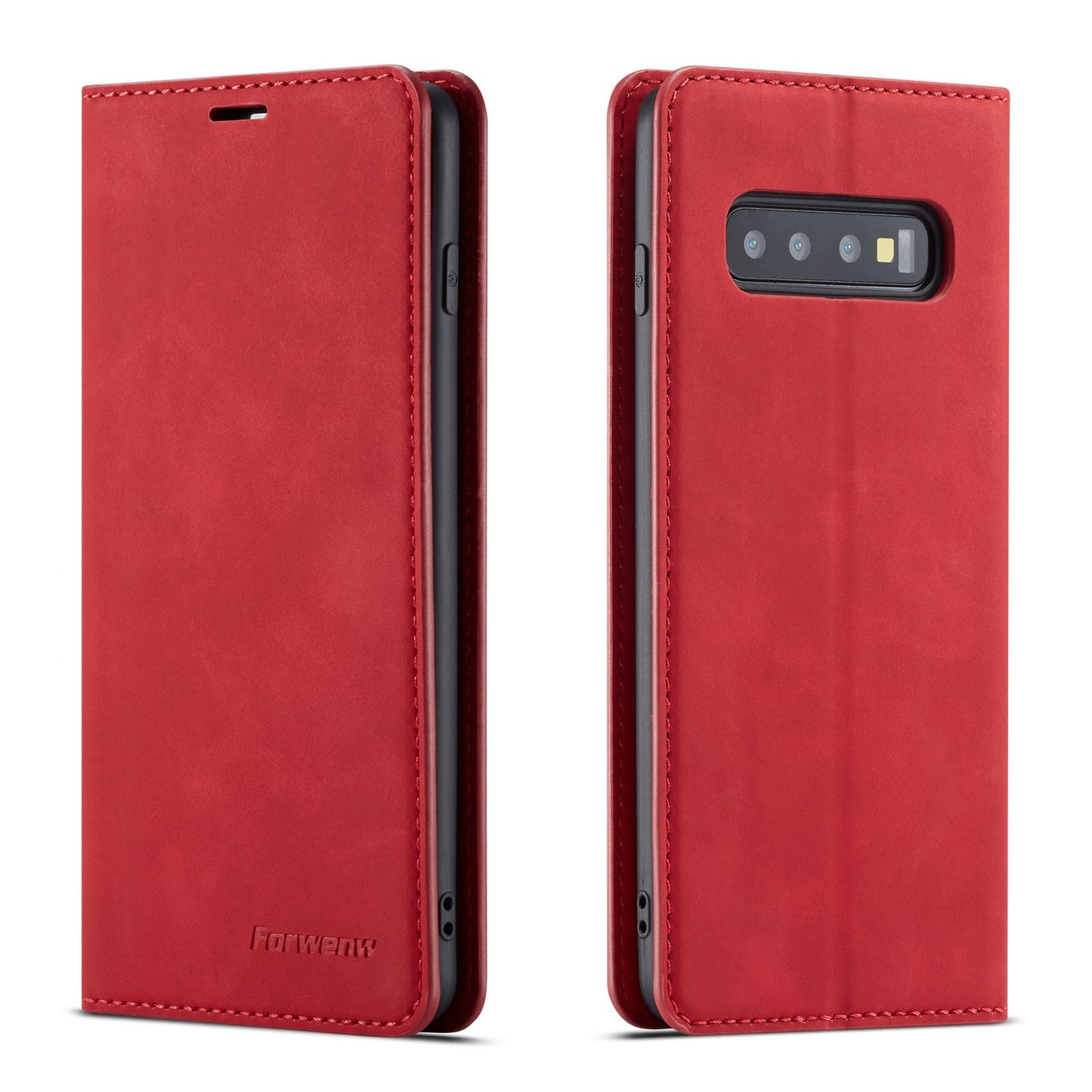 New Slim Galaxy S10 5G Leather Case Book Stand Wallet Magnetic