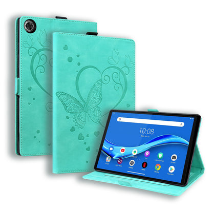 Love Butterfly Lenovo Tab K10 (2021) Grils Leather Case Embossing Wallet Flip Stand