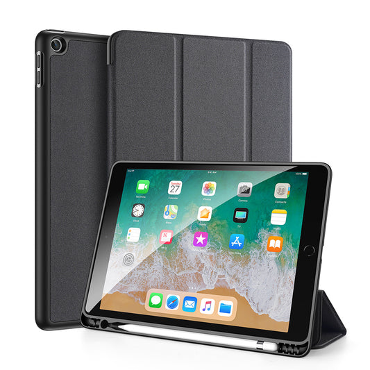 Domo Flip Apple iPad 6 Leather Case Smart Magnetic Tri-fold Stand