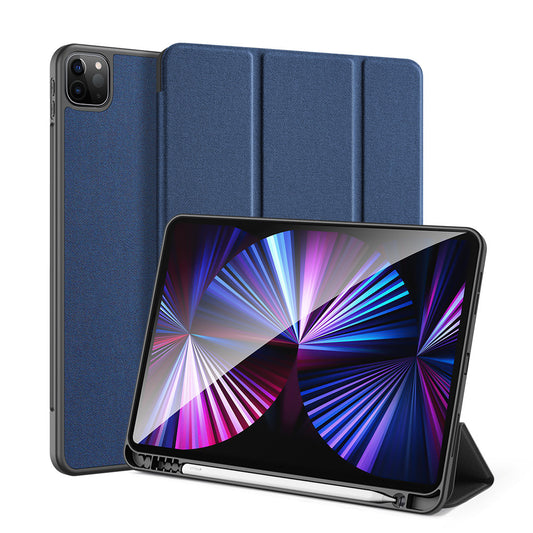 Domo Flip Apple iPad Pro 11 (2022) Leather Case Smart Magnetic Tri-fold Stand