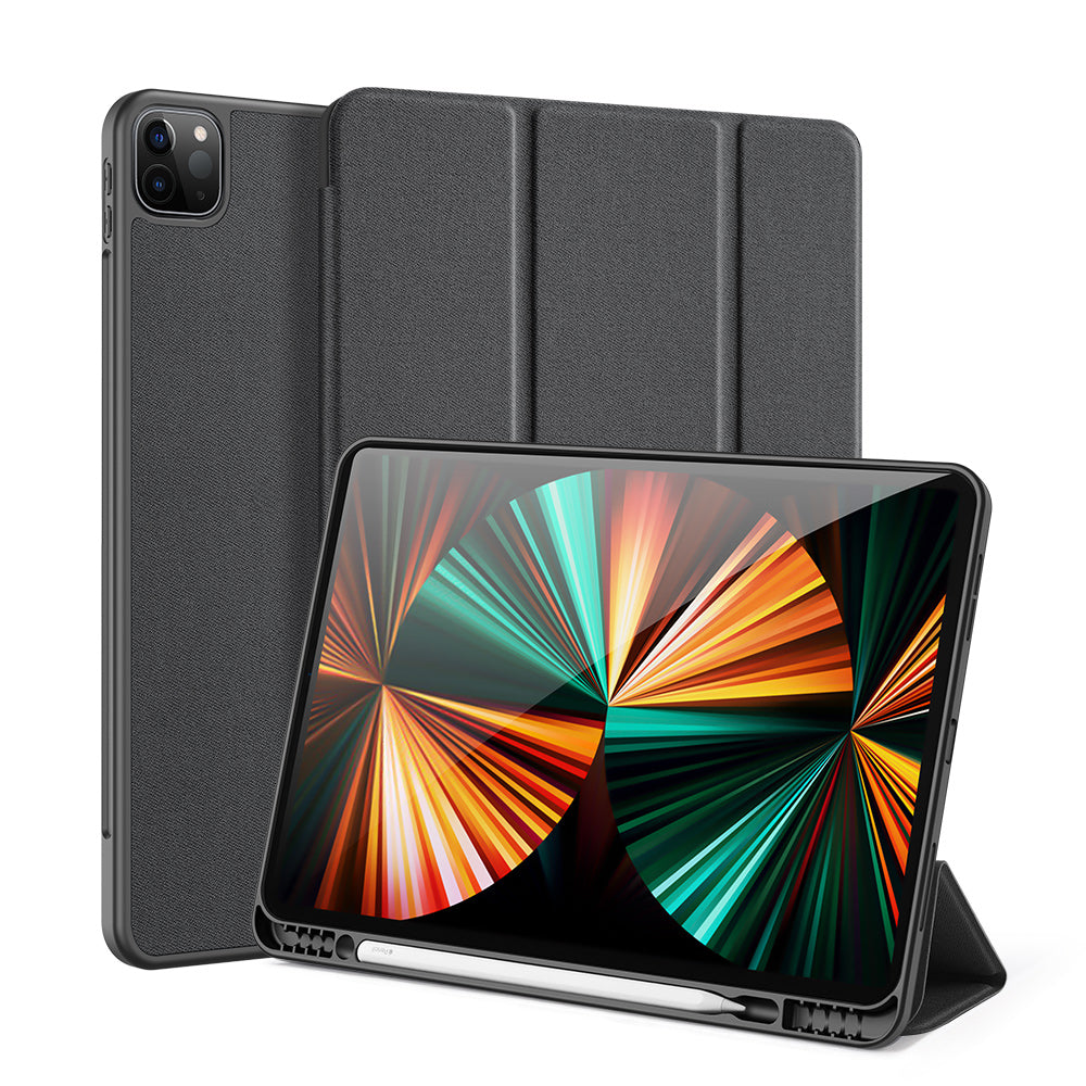 Domo Flip Apple iPad Pro 12.9 (2018) Leather Case Smart Magnetic Tri-fold Stand