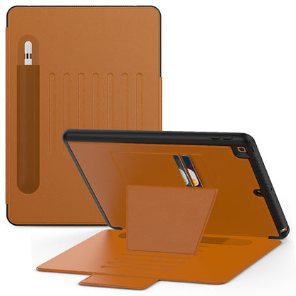 Smart Multiple iPad 8 Shockproof Case Leather Wallet Stand with Pencil Holder