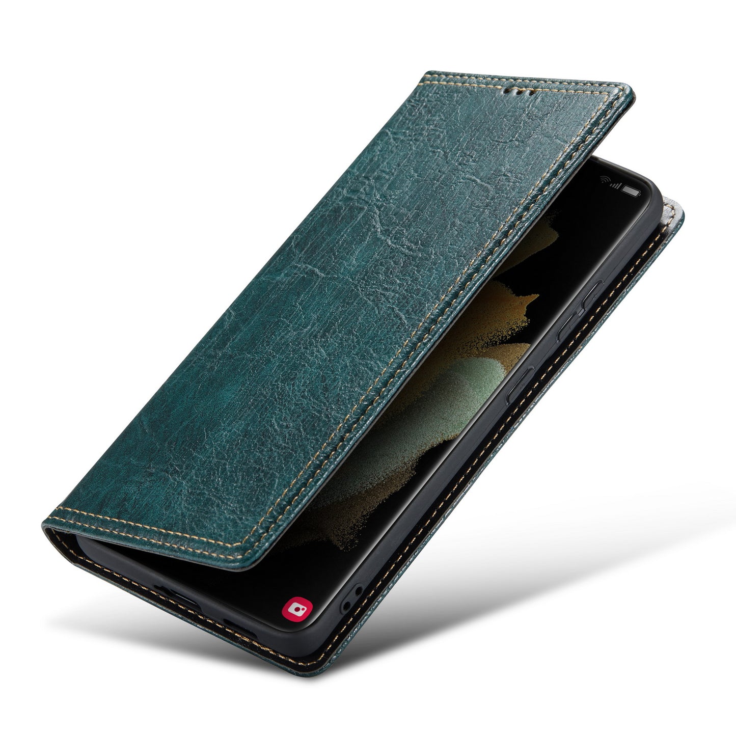 Artificial Tree Leather Galaxy S10+ Case Retro Wallet Stand Deluxe