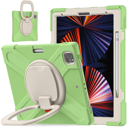 Pirate Box iPad Pro 12.9 (2020) Case Hook Stand Rotating with Hand Holder Shoulder Strap