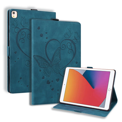 Love Butterfly iPad 8 Grils Leather Case Embossing Wallet Flip Stand