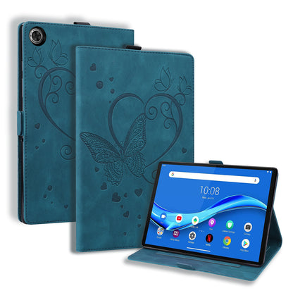 Love Butterfly Lenovo Tab M10 FHD Plus (2020) Grils Leather Case Embossing