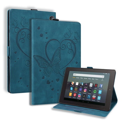 Love Butterfly New Kindle (2022) Grils Leather Case Embossing Wallet Flip Stand