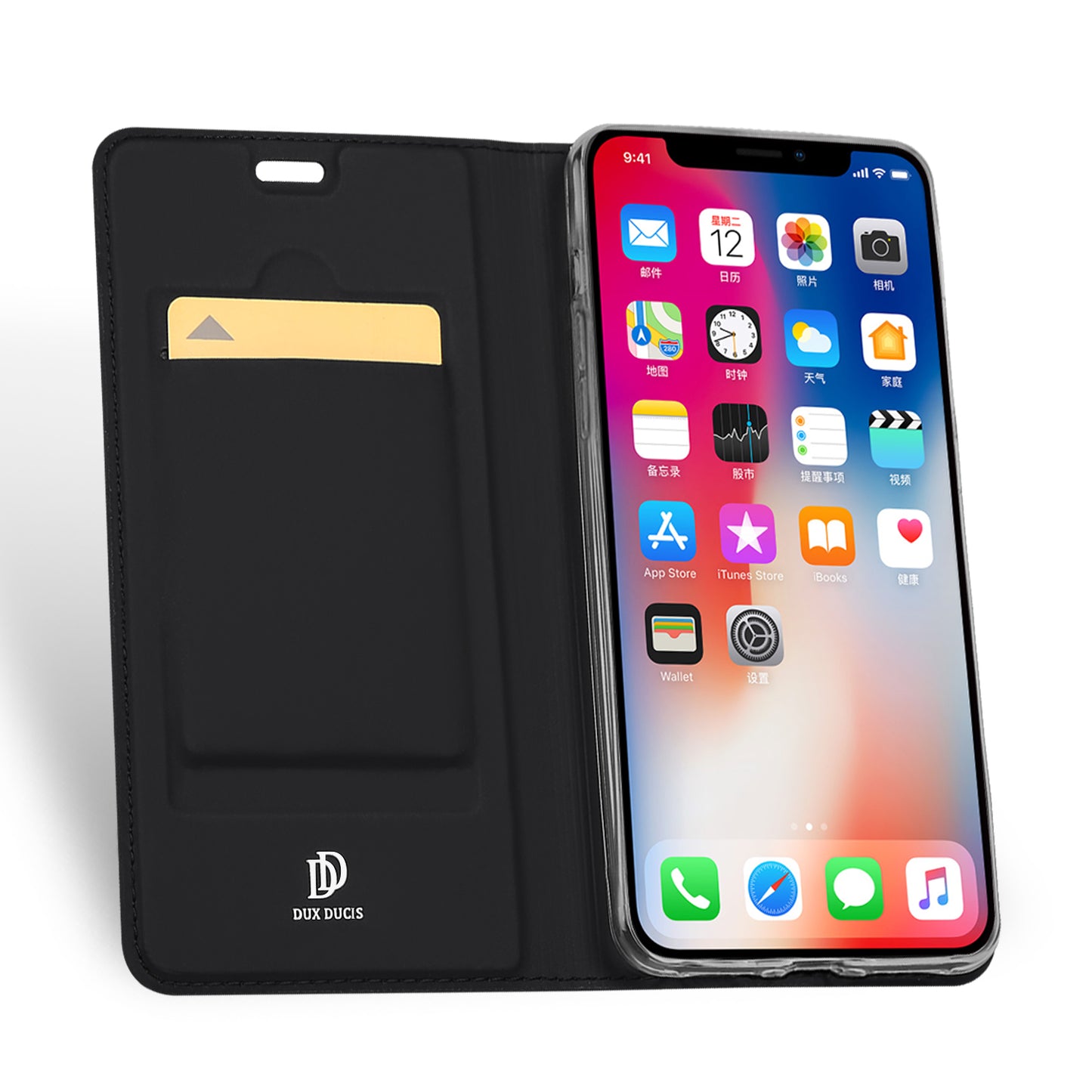 Skin Pro Boutique iPhone XR Leather Case Smooth Credit Card Sturdy Stand