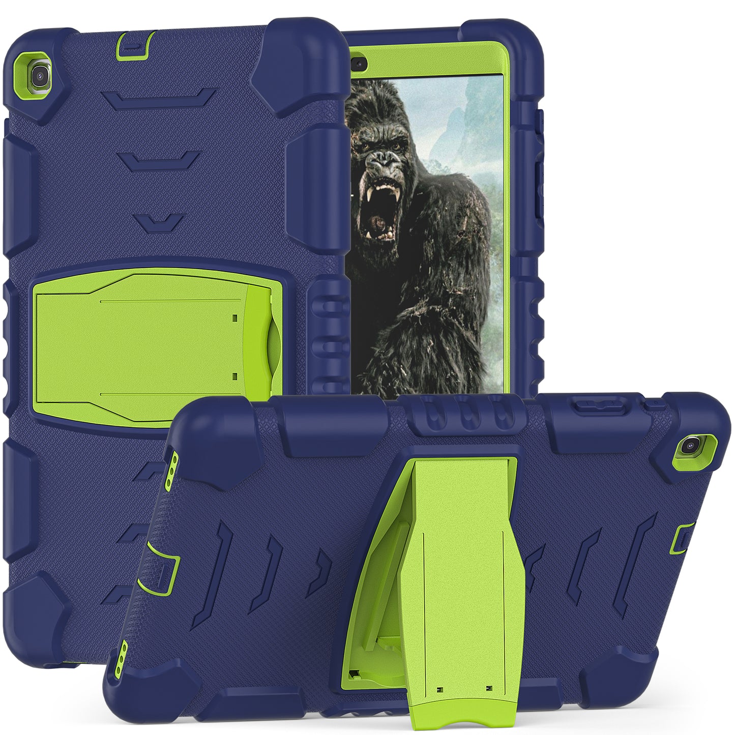 Gorilla King Kong Galaxy Tab A 10.1 (2019) Case Full Body Triple Protection Folding Stand