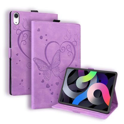 Love Butterfly iPad 10 Grils Leather Case Embossing Wallet Flip Stand