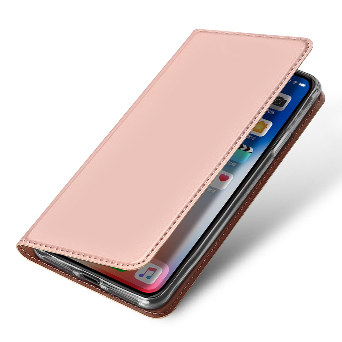 Skin Pro Boutique iPhone X/Xs Leather Case Smooth Credit Card Sturdy Stand