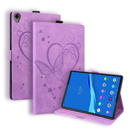 Love Butterfly Lenovo Tab M8 HD (2019) Grils Leather Case Embossing Wallet Flip Stand