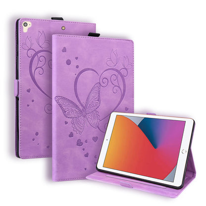 Love Butterfly iPad Air 2 Grils Leather Case Embossing Wallet Flip Stand